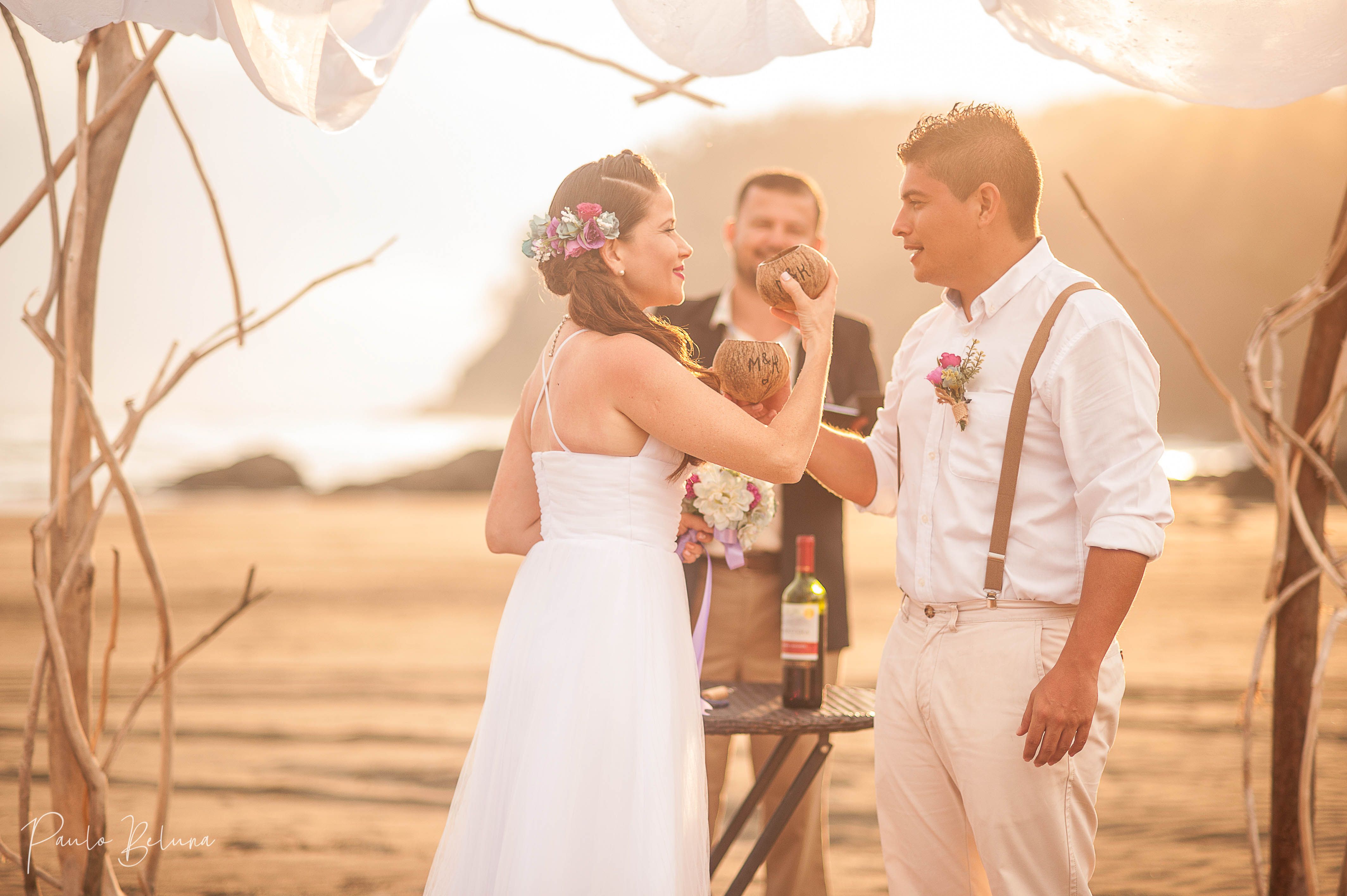 Boda en Puesta de Sol